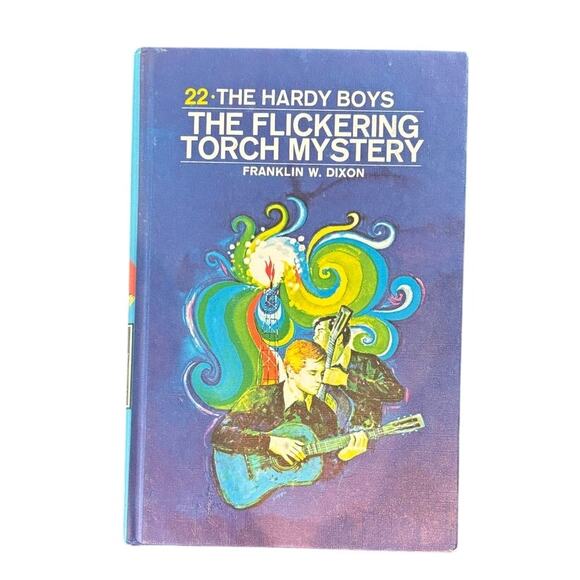 VTG 1971 Hardy Boys #22 The Flickering Torch Mystery Book, Franklin W. Dixon, HC - Picture 1 of 4